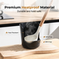 🍳 Kjøkkenredskapsholder med dobbel spor – holder lokk og redskaper samtidig. Varmebestandig PP, dryppbrett, tåler oppvaskmaskin – ryddig benk! ✨🧼