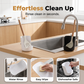 🍳 Kjøkkenredskapsholder med dobbel spor – holder lokk og redskaper samtidig. Varmebestandig PP, dryppbrett, tåler oppvaskmaskin – ryddig benk! ✨🧼