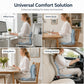 🪑 Ergonomisk setepute i minneskum med ryggstøtte – hold deg komfortabel hele dagen, perfekt for kontoret, bilen og hjemmet ✨