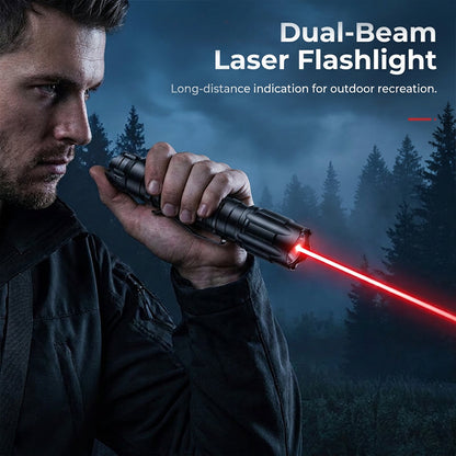 🔴 Oppladbar laserlykt for mekanikere – byttbare hoder, Type-C, robust metall. Presis peking og motordiagnostikk! ✨🛠️