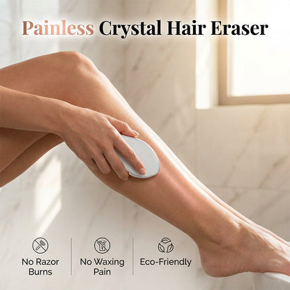 💎 Smertefri krystall hårfjerner – nano-glass teknologi fjerner hår og døde hudceller. Ergonomisk håndflatedesign – glatt og skånsom mot huden! ✨🪒