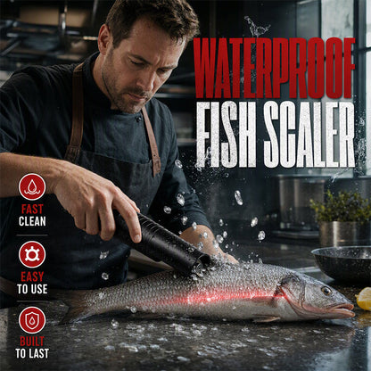 🐟 Oppladbar fiskeskjellfjerner – fjerner skjell raskt og jevnt, ergonomisk grep, trådløs. Type-C-lading – perfekt på kjøkkenet! 🔋💪
