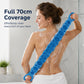 🚿 Ryggskrubb i silikon – 70 cm rekkevidde, dobbeltsidig, matvaregodkjent. Myke bust tilpasser kroppen – perfekt til eksfoliering og massasje! ✨🧖‍♂️