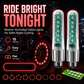 🚲 Bevegelsesaktiverte ventillys – dobbeltsidige LED, 15 dynamiske mønstre. Vanntett og slitesterk – gir synlighet og stil på nattturer! 🌟💡
