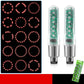 🚲 Bevegelsesaktiverte ventillys – dobbeltsidige LED, 15 dynamiske mønstre. Vanntett og slitesterk – gir synlighet og stil på nattturer! 🌟💡