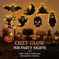 🎃 Halloween-dekorlys – skummel silhuett, varm glød, enkel henging. Gjør vegger og dører klare for høstfesten – stemningsfullt og hyggelig! 👻✨