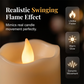 🕯️ Røykfrie LED-lys – flammeløs, realistisk flamme, perfekt til romantikk! ✨💍