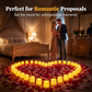 🕯️ Røykfrie LED-lys – flammeløs, realistisk flamme, perfekt til romantikk! ✨💍