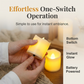 🕯️ Røykfrie LED-lys – flammeløs, realistisk flamme, perfekt til romantikk! ✨💍