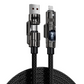Smart digital skjerm med 4-i-1-ladekabel