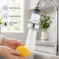 🚰 3-veis kranfilter – justerbar stråle, reduserer sprut, gjennomsiktig deksel. Perfekt til kjøkkenet! 💧✨