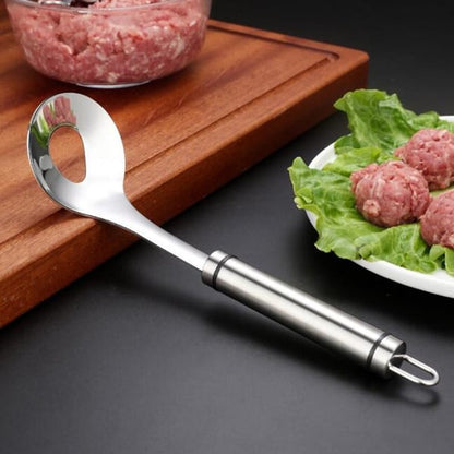 🍽️ Kjøttbollformer i rustfritt stål – rask, ren og enkel å bruke. Perfekt til hjemmelaging! 🔪✨