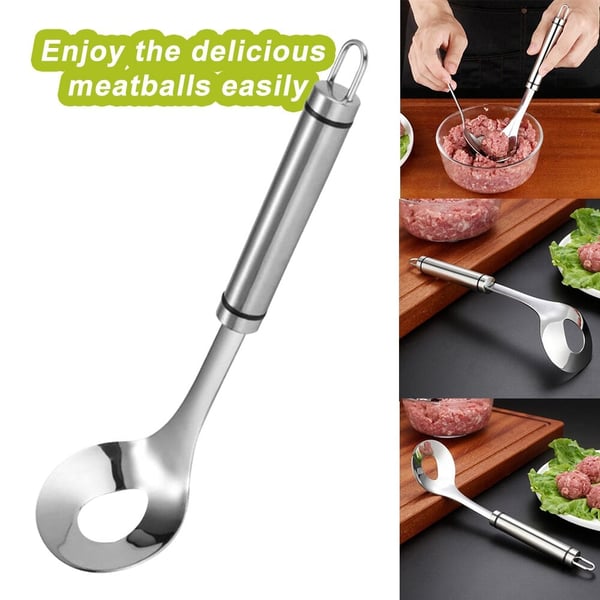 🍽️ Kjøttbollformer i rustfritt stål – rask, ren og enkel å bruke. Perfekt til hjemmelaging! 🔪✨