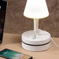 💡 Nattbordslampe med ladestasjon – 3/4 stikkontakter, 2 USB, 1 USB-C. Kabelorganisator og 3 lysfarger! 🔌✨