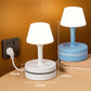 💡 Nattbordslampe med ladestasjon – 3/4 stikkontakter, 2 USB, 1 USB-C. Kabelorganisator og 3 lysfarger! 🔌✨