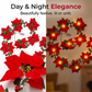 🎄 Julegirlander med LED – klassisk design, fleksibel plassering, varm glød. Perfekt til peishylle, vindu og trapp! 💪🏡