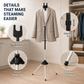 🧥 Justerbart dampstativ – 84–160 cm, stabilt, sammenleggbart. Perfekt til alle plagg! 💨✨