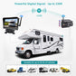 🚛 Trådløst dashcamsystem – 1080P, delt skjerm, 140° synsfelt. Perfekt for lastebiler og bobiler! 📡✨