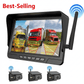 🚛 Trådløst dashcamsystem – 1080P, delt skjerm, 140° synsfelt. Perfekt for lastebiler og bobiler! 📡✨