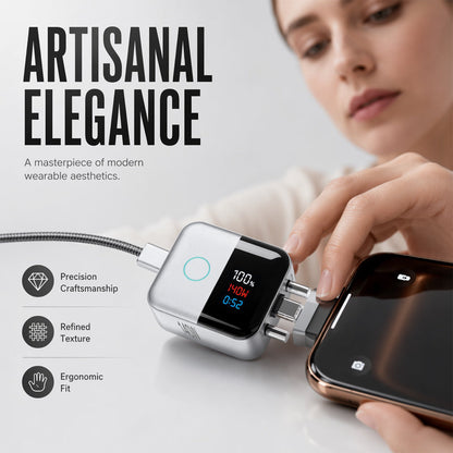 🔋 Smart USB-C-lader med LED – 140W, auto frakobling, temperaturkontroll. Beskytter batteriet! 📊✨