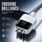 🔋 Smart USB-C-lader med LED – 140W, auto frakobling, temperaturkontroll. Beskytter batteriet! 📊✨