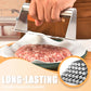 🍔 Burgerpresse i rustfritt stål – non-stick, ergonomisk, lager perfekte burgere hver gang! 🔪✨