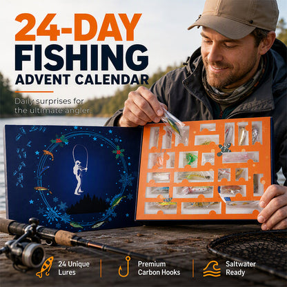🎣 Overraskelsesfiskesett – 24 agn, poppere og minnows. Perfekt gave til sportsfiskeren! 🐟✨