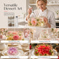 🌺 Gelatinblomstsett i rustfritt stål – 3D-blomster, sprøytekontroll, gjenbrukbart. Perfekt til dessertkunst! 🧁✨