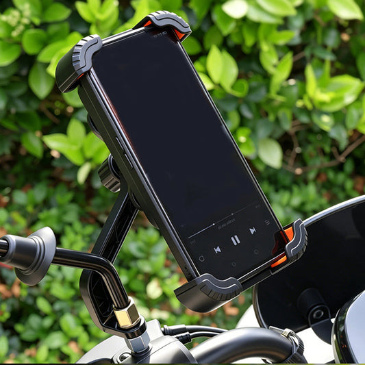 📱 Sykkelfeste med støtdemping – 4-akslet, mekanisk lås, én-hånds betjening. Perfekt til el-sykkel! 🚴‍♂️🔒