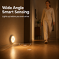 💡 Trådløs bevegelsessensor nattlys – 8 LED, 120° vinkel, 3–6m rekkevidde. Perfekt til gang og kjøkken! 🌙✨