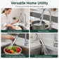 🔄 Universal kranforlenger i ABS – 720° fleksibel, korrosjonsbestandig, speilblank finish. Vask ansikt og gryter! 🛁💪