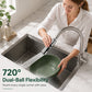 🔄 Universal kranforlenger i ABS – 720° fleksibel, korrosjonsbestandig, speilblank finish. Vask ansikt og gryter! 🛁💪