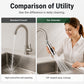 🔄 Universal kranforlenger i ABS – 720° fleksibel, korrosjonsbestandig, speilblank finish. Vask ansikt og gryter! 🛁💪
