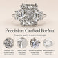 💍 Geometrisk zirkonring – skinnende radiant kutt, justerbar størrelse, slitesterk legering. Tidløs eleganse for moderne kvinner! ✨💎