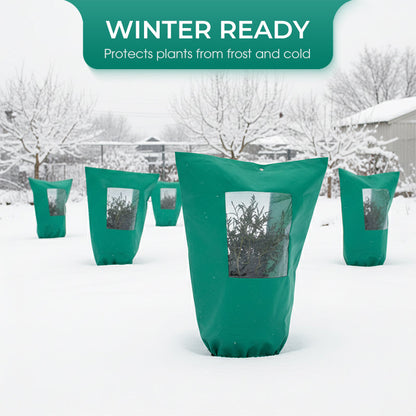 ❄️ Vinterdeksel for planter – frostbeskyttelse, gjennomsiktig vindu, glidelås. Holder frukt og blomster trygge! ✨🌿