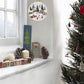 🧵 Julebroderisett for nybegynnere – snølandsby-motiv, vannløselig mønster, 25 cm ramme. Perfekt julegave! 🎄✨