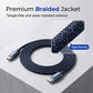⚡ 100W hurtigladingskabel – Type-C, auto avstenging, smart chip. Nylonvevd og slitesterk – lader alt! ✨🔌