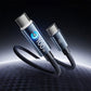 ⚡ 100W hurtigladingskabel – Type-C, auto avstenging, smart chip. Nylonvevd og slitesterk – lader alt! ✨🔌