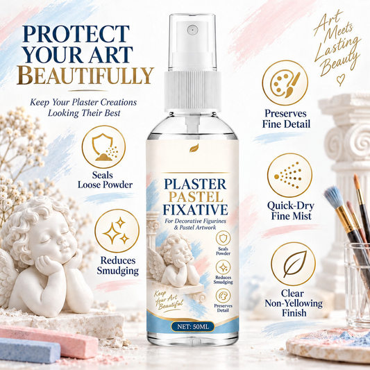 🎨 Fikseringsspray for pastell – 50ml, forhindrer smussing, beskytter detaljer. Perfekt til skulpturer og tegninger! ✨🖌️