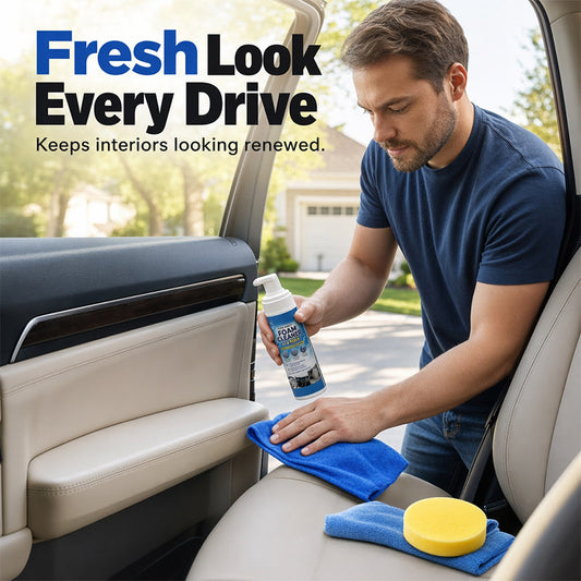 🧼 Skumrens for bilinteriør – 50 ml, løser opp smuss, skånsom mot overflater. Gir ren og frisk bil hver dag! ✨🚗