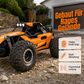 🏎️ Rask 4WD offroad RC-bil – store dekk, støtdemping, LED-lys. Perfekt for tøft terreng og nattkjøring! ✨🌙