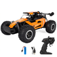 🏎️ Rask 4WD offroad RC-bil – store dekk, støtdemping, LED-lys. Perfekt for tøft terreng og nattkjøring! ✨🌙