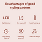 💇‍♀️ Smart stylingbørste – 2‑i‑1, LCD-temperaturkontroll, glatter og løfter. Rask og skånsom hverdagsstyling! ✨🔥