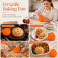 🎃 Halloween pai-form – gresskar, eple og jordbær, enkel håndpresse. Lag festlige bakverk på minutter! ✨🥧