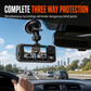 🚗 3‑kanals dashbordkamera – 1080P, 170°, infrarødt nattopptak, auto‑lås ved kollisjon. Trygghet på veien! ✨🛡️