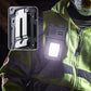 🔦 Multifunksjonell lommelykt – 180° roterbart hode, magnetfeste, Type-C, rødt/blått varsellys. Perfekt til nød og camping! ✨🧲