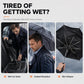 ☔ 130 cm XL stormparaply – 12 ribber, UPF 50+, plass til 4 personer. Hold hele familien tørr! ✨🌧️