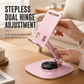 📱 Helmetall telefonstativ – 360° rotasjon, doble hengsler, tung stålbase. Stabil og vingelfri visning! ✨💪