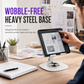 📱 Helmetall telefonstativ – 360° rotasjon, doble hengsler, tung stålbase. Stabil og vingelfri visning! ✨💪