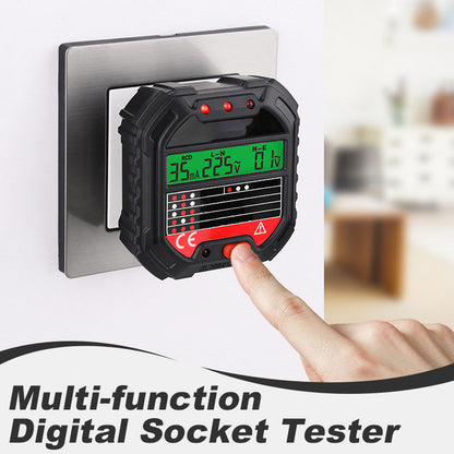 ⚡🔥50 % RABATT! Digital LCD-stikkontaktstester, RCD-test, oppdager feil i ledningsnettet🔌